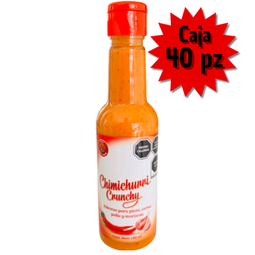 Aderezo tipo Chimichurri Muy Picante Caja con 40 pz / 180 ML ENVIO GRATIS